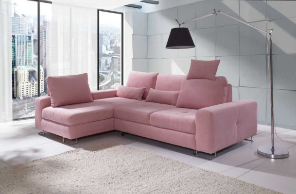 Ecksofa Wohnlandschaft Polster mit Bettfunktion Sofa Ecksofa Couch Ecke Garnitur