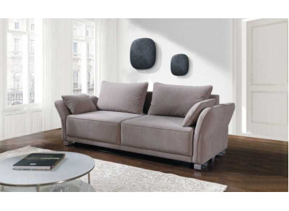 3 Sitz Sofa Couch Textil Polster Stoff Garnitur Schlafsofa Bettfunktion Neu