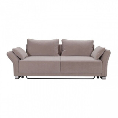 3 Sitz Sofa Couch Textil Polster Stoff Garnitur Schlafsofa Bettfunktion Neu