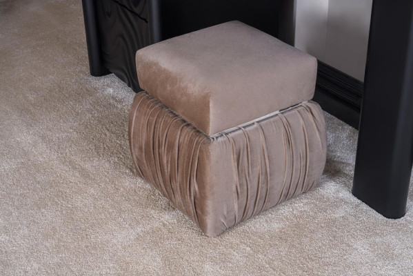 Schminktisch mit Spiegel Hocker Make Up Schlafzimmer Design Möbel Holz 2tlg.