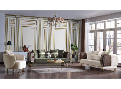 Designer Sofagarnitur 3+3+1 Sitzer Couch Polster Neu Sitzgarnitur Set