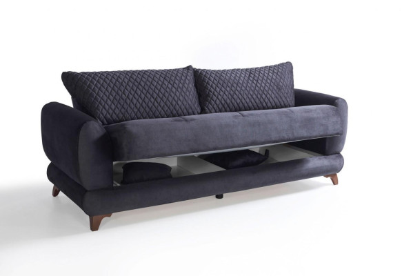 Sofagarnitur 3+2+1+1 Holz Wohnzimmer Luxus Sofa Modern Stoff Komplett