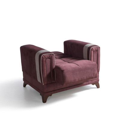 Sofagarnitur 3+1 Sitzer Textil Holz Sofa 3 Sitzer Modern Sessel Komplett Set eu