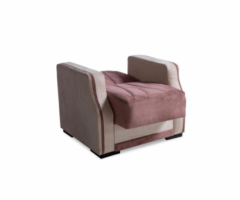 Sofagarnitur 3+1 Sitzer Textil Holz Sofa 3 Sitzer Modern Sessel Komplett Set Neu 3