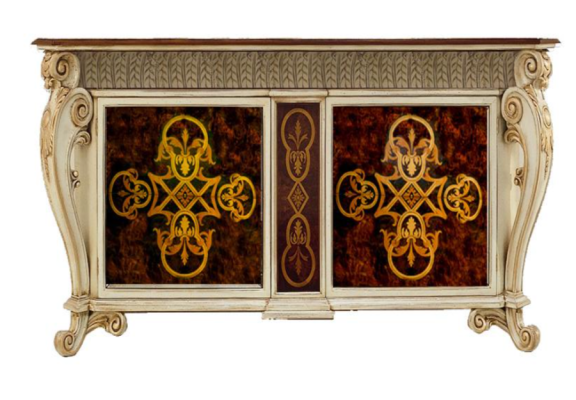 Sideboard Massiv Schrank Regal Holz Anrichte Schränke Luxus Möbel aus Italien