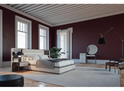 Schlafzimmer Set Bett 2x Nachttische Schminktisch Luxus neu 4tlg Design