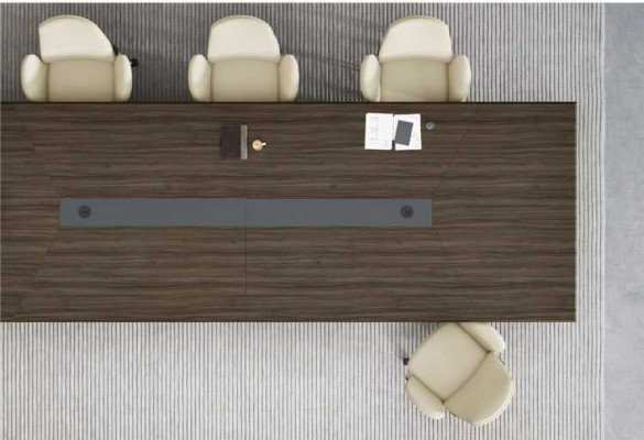 Büro Möbel Moderner Brauner Konferenztisch Luxus Besprechungstisch Neu