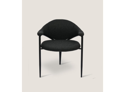 Schwarzer Designer Stuhl Luxus Esszimmer Einsitzer Moderne Einrichtung
