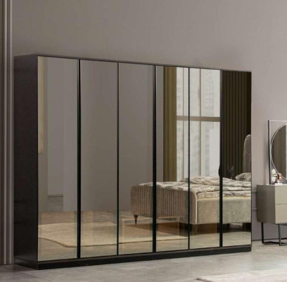 Bett 2x Nachttische Schlafzimmer Set Design Modern Luxus Set 5 tlg.