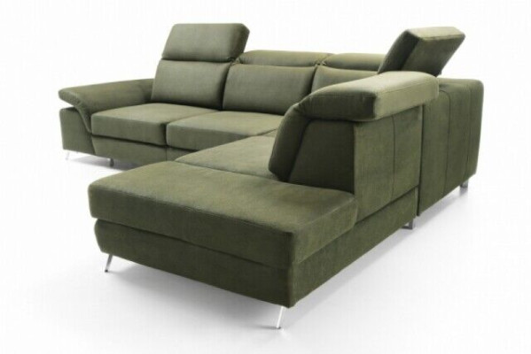 Design Couch Sofa Polster Schlafsofa Wohnzimmer Ecksofa Textl Stoff