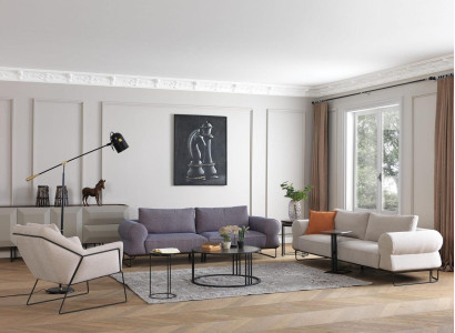 Luxus Komplette Polstersofa Couchgarnitur Sofagarnitur Weiß Stoffsofa