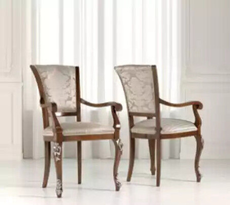 Esszimmer Set 6x Stühle Essgruppe Holz Polsterstuhl Luxus Stuhl Neu