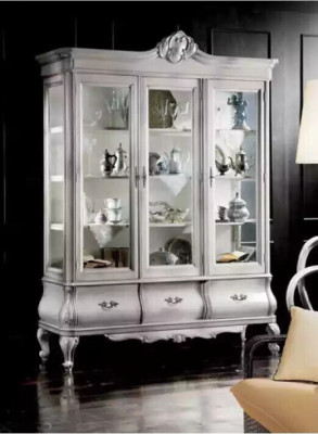 Holzvitrine Luxus Schrank Klassisches Sideboard Möbel Italienisch Schränke