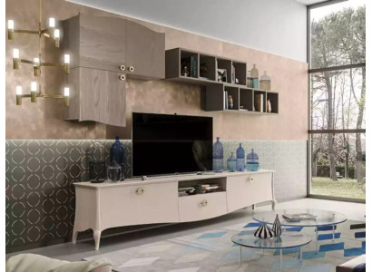 Wohnwand rtv Wandschrank Regal Wohnzimmer Holz Schränke Wand Regale