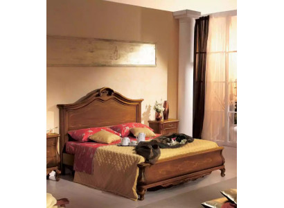 Holzdoppelbett im klassischen Stil Luxuriöses Schlafzimmer design Betten
