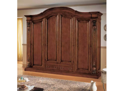 Schrank Brauner Kleiderschrank Luxus Garderobe Schlafzimmer Möbel Schräke