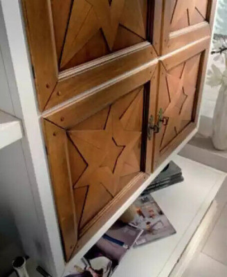 Italienische Holz Möbel Designer Anrichte Wohnwand Wohnzimmer Schrankwand