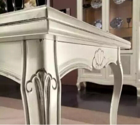 Garnitur Esstisch Essgruppe 5 tlg. Weiß Tische Neu 4x Stühle Gruppe