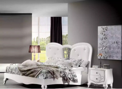 Bett 2x Nachttische 3 tlg. Schlafzimmer Set Design Möbel Modern Luxus Neu