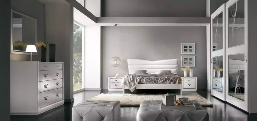 Design Möbel Bett 2x Nachttische 3 tlg Schlafzimmer Set Luxus Betten Neu