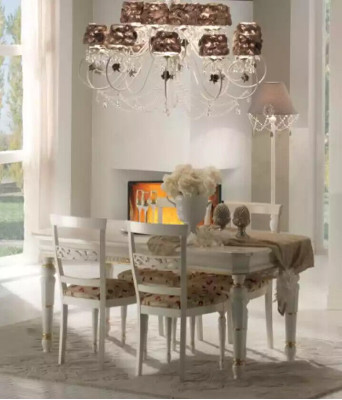 Essgarnitur Essgruppen Set Tisch 7tlg. Set Sideboard Gruppe 4x Stühle
