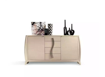 Sideboard Wohnzimmer Kommoden Klassische Schrank Beige Holzschrank Neu
