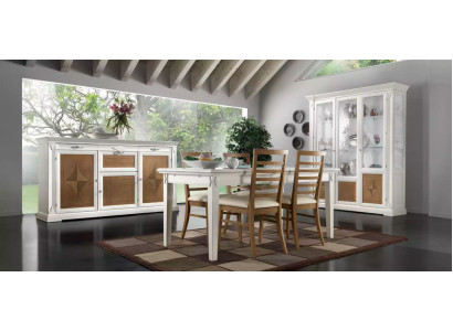 Esszimmer Esstisch 4x Stühle Garnitur Tisch Gruppe 7tlg. Set Klassische