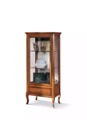 Vitrine Holz Schrank Klassische Vitrinen Holz Design Wohnzimmer Neu