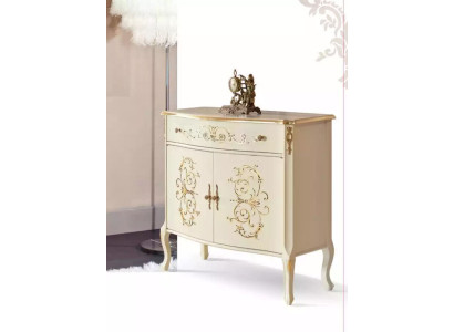 Klassisches Weißes Sideboard Holzmöbel Designer Kommode Wohnzimmer Neu