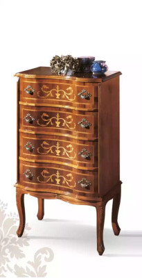 Klassische Viertürige Kommode Braun Holzmöbel Wohnzimmer Neu Modern