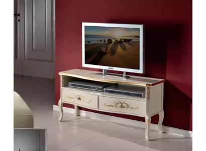 Klassischer Weißer RTV-Schrank Holzmöbel Wohnzimmer Konsole Design