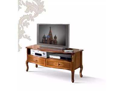 Klassischer TV-Schrank Wohnzimmer Möbel TV-Ständer Holz Design Neu