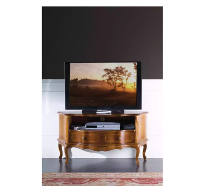 Klassischer Luxus Sideboard Designer TV-Ständer Schubladen Braunes Holz