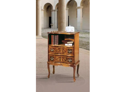 Klassische Braune Kommode 2 Schubladen Luxus Holzmöbel Wohnzimmer Neu