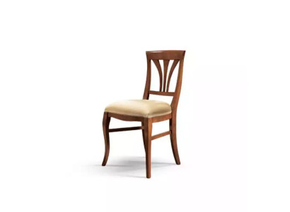 Stuhl ohne Armlehne Esszimmerstuhl Holz Esszimmer Braun Design Klassisch