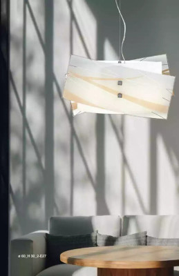 Stilvolle Deckenleuchte Moderner weißer Pendelkronleuchter mit 2x Lampen