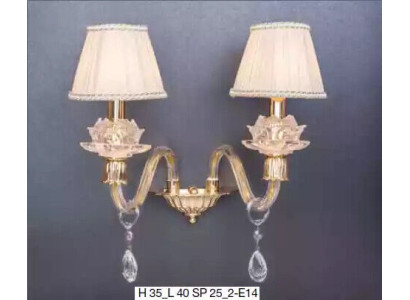 Stilvolle Wandlampe Klassische Wandlampe in Gold luxuriöser Kronleuchter