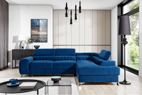 Sofa mit Bettkasten & Schlaffunktion Ecksofa Stoffcouch Textil Couch Sofas Neu