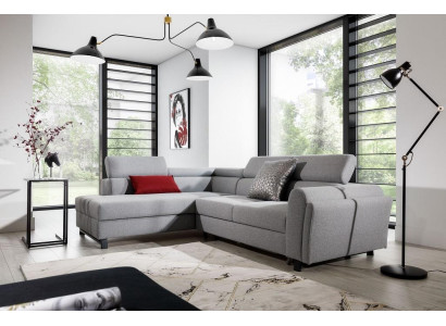 Wohnlandschaft Ecksofa L Form Sessel Set Garnitur Modern Sofa Textil Sitz Ecke