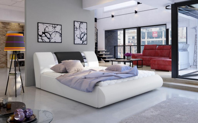 Luxus Boxspring Bett Schwarz Weiß Betten Schlafzimmermöbel Design Doppel Hotel