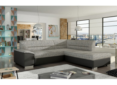 Stoff Ecksofa L-Form Sofa Couch Design Polster Modern Textil Sitzpolster Gruppe
