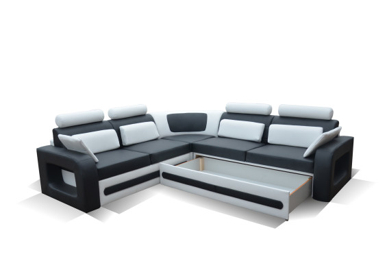 Schlafsofa Sofa Polster Ecksofa Wohnzimmer Textl Sitz Garnitur Funktions