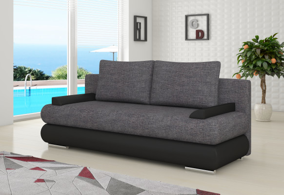Design Schlafsofa Couch Polster 3 Sitzer Stoff Couch Gästezimmer Sofas