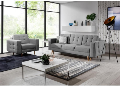 Sofagarnitur 3+1 Sitzer Sitzpolster Garnituren Leder Sofas Couchen Polster Sofa