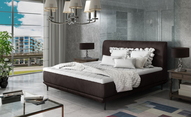 Designer Polsterbett Bett Betten Doppelbett Deko Ehebett Designerbett NEU