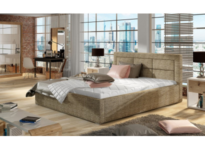 Designer Bett Schlafzimmer Betten Textil Deko Hotel Luxus Polster Robustes