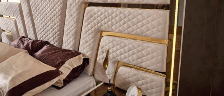 Beleuchtetes Bett Design Doppelbett Luxus Betten Polster Schlafzimmer