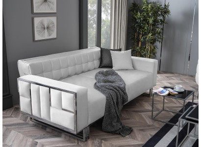 Verstellbare Multifunktion Couch Sofa Zweisitzer Couchen Design Sofas Weiß