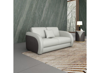 Ledersofa Couch Wohnlandschaft 2 Sitzer Design Modern Sofa Zweisitzer Echtleder