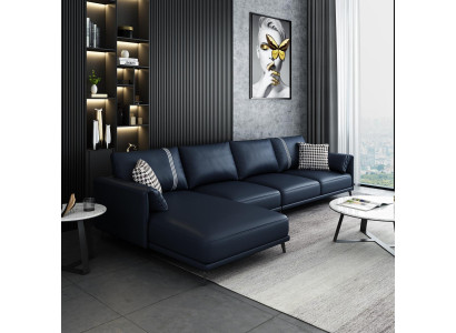 Hochwertige Eckcouch Wohnlandschaft Ecksofa L-Form Leder Couch Garnitur Sofa Neu